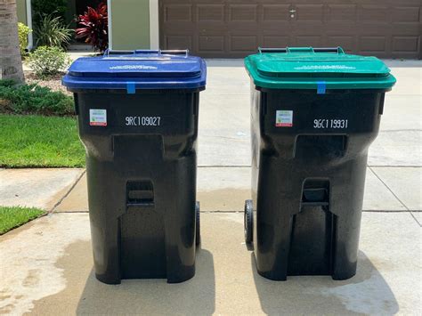 Items should not exceed the rim of the garbage cart with the lid closed. . How to request a new garbage can orange county florida
